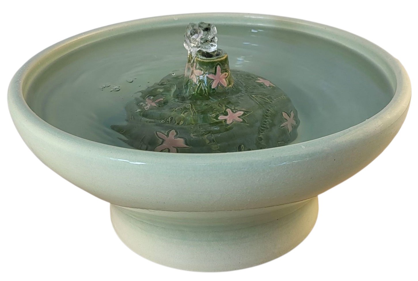 Flower Geyser  Enhanced Style Cat Water Fountain  (10 Cup)