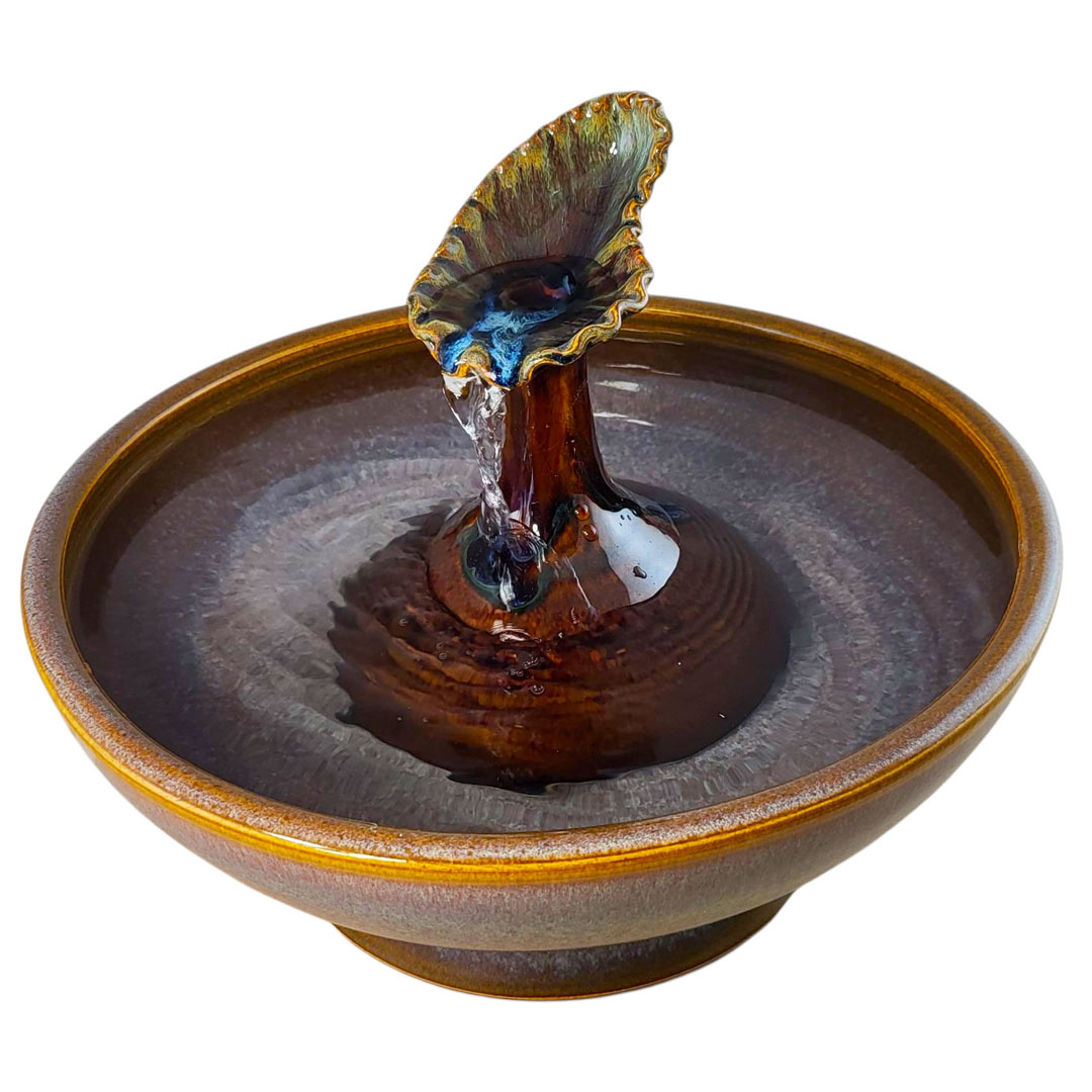 Oyster Enhanced Style Cat Drinking Fountain (12 Cup)