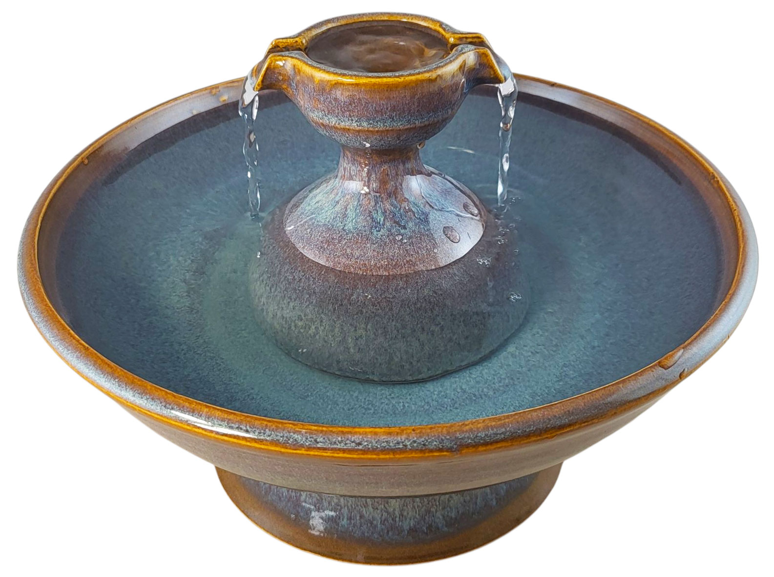 Desert Piazza  Enhanced Style Ceramic Cat Water Fountain (12 Cup)