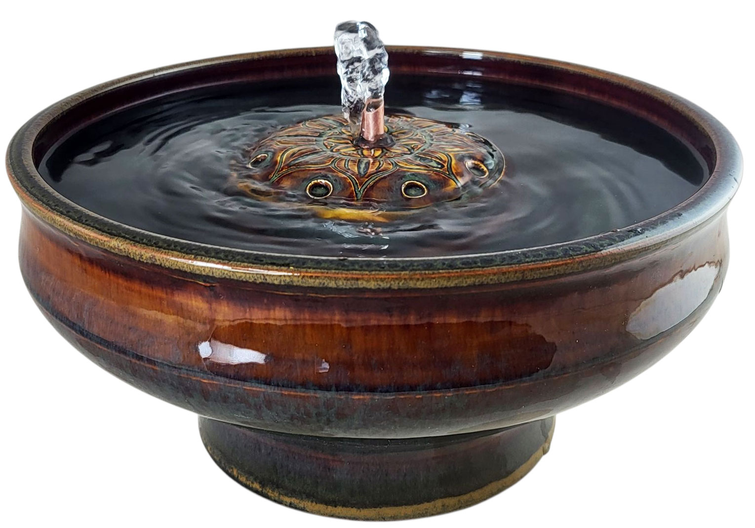 Mandala Enhanced Style  Cat Drinking Fountain (14 Cup)