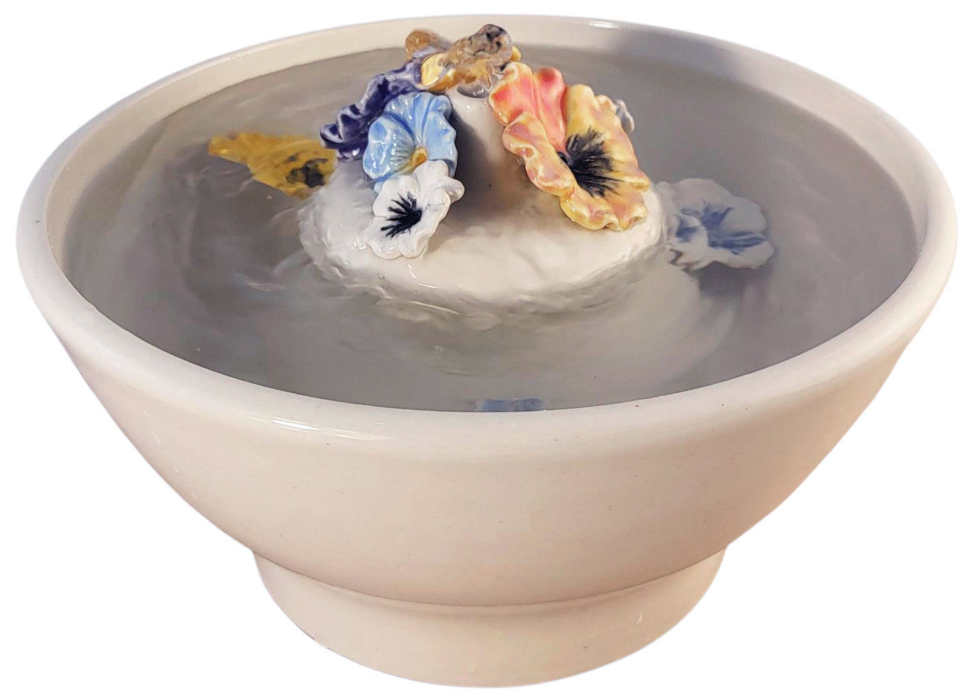 Pansies Enhanced Style Cat Drinking Fountain (10 Cup)
