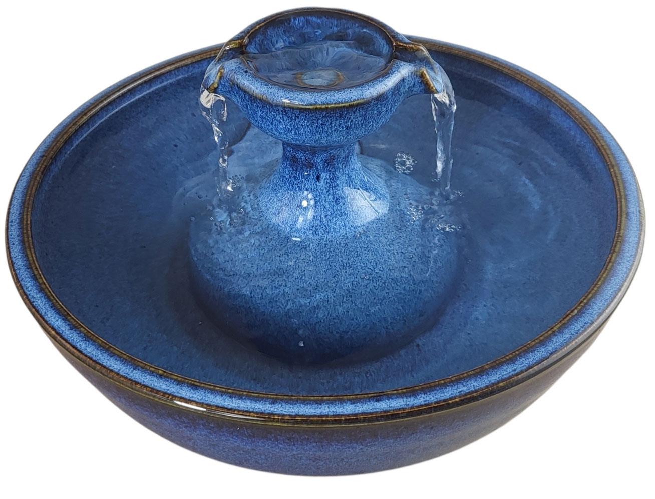 Midnight Blue Piazza  Original Style Ceramic Cat Water Fountain (9 Cup)