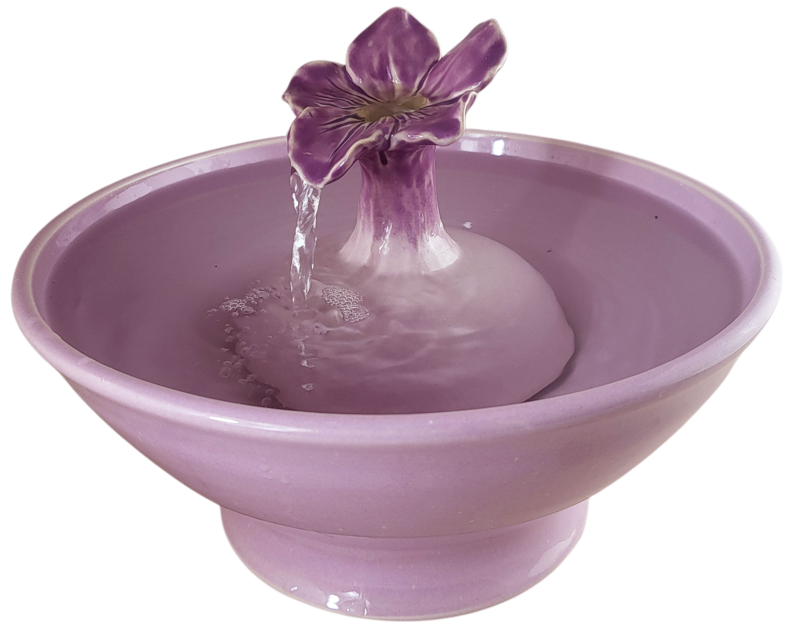 Violet Enhanced Style Cat Drinking Fountain (11 Cup)
