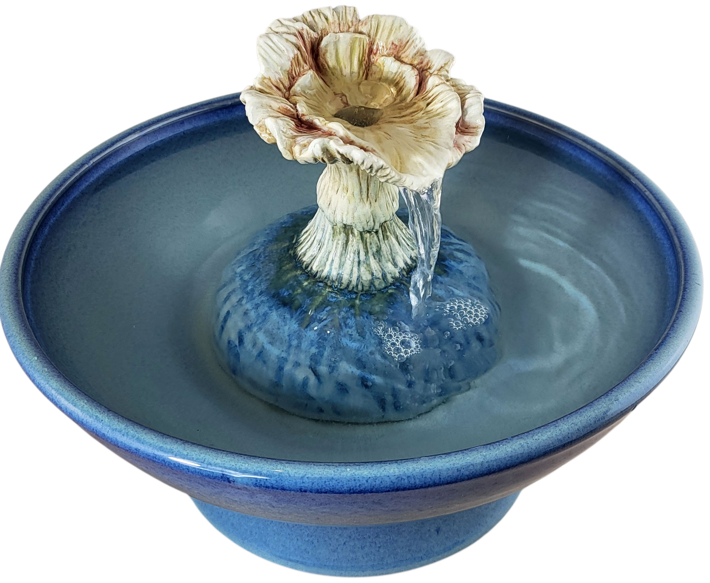 Woodland Flower Enhanced Style Cat Drinking Fountain (11 Cup)