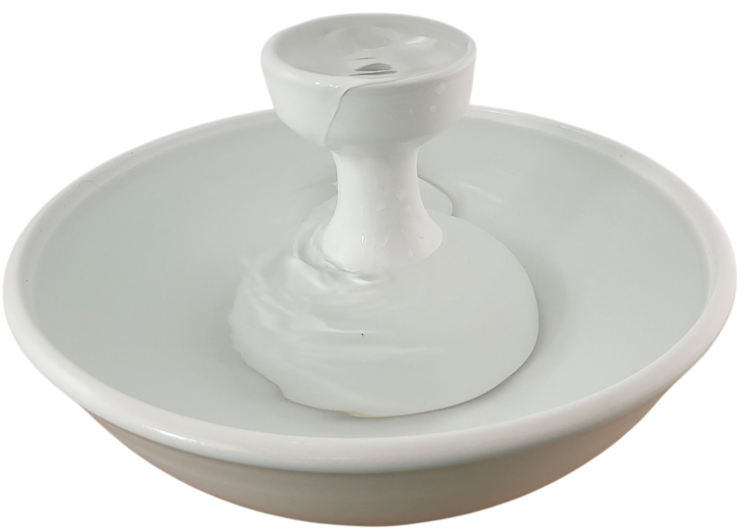 Piazza Bianca Original Style  Ceramic Cat Fountain (11 Cup)