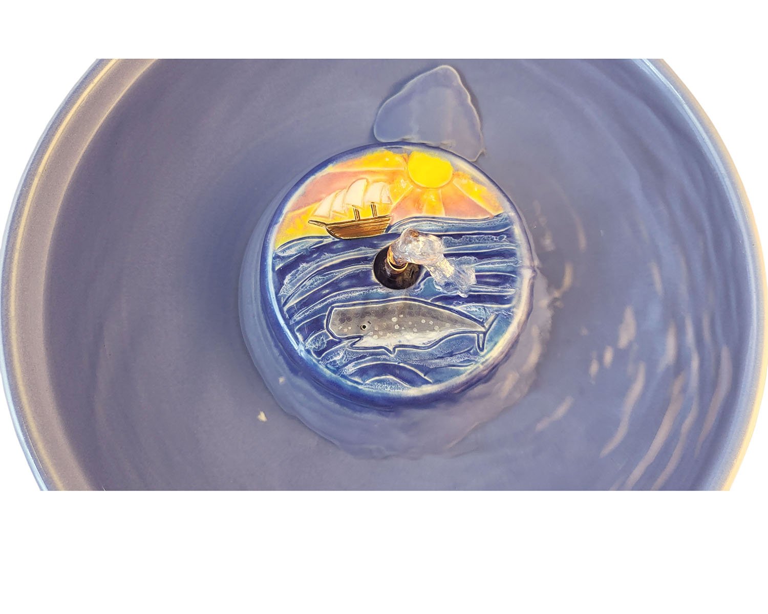 At Sea Original Style Ceramic Cat Drinking Fountain (10 Cup)