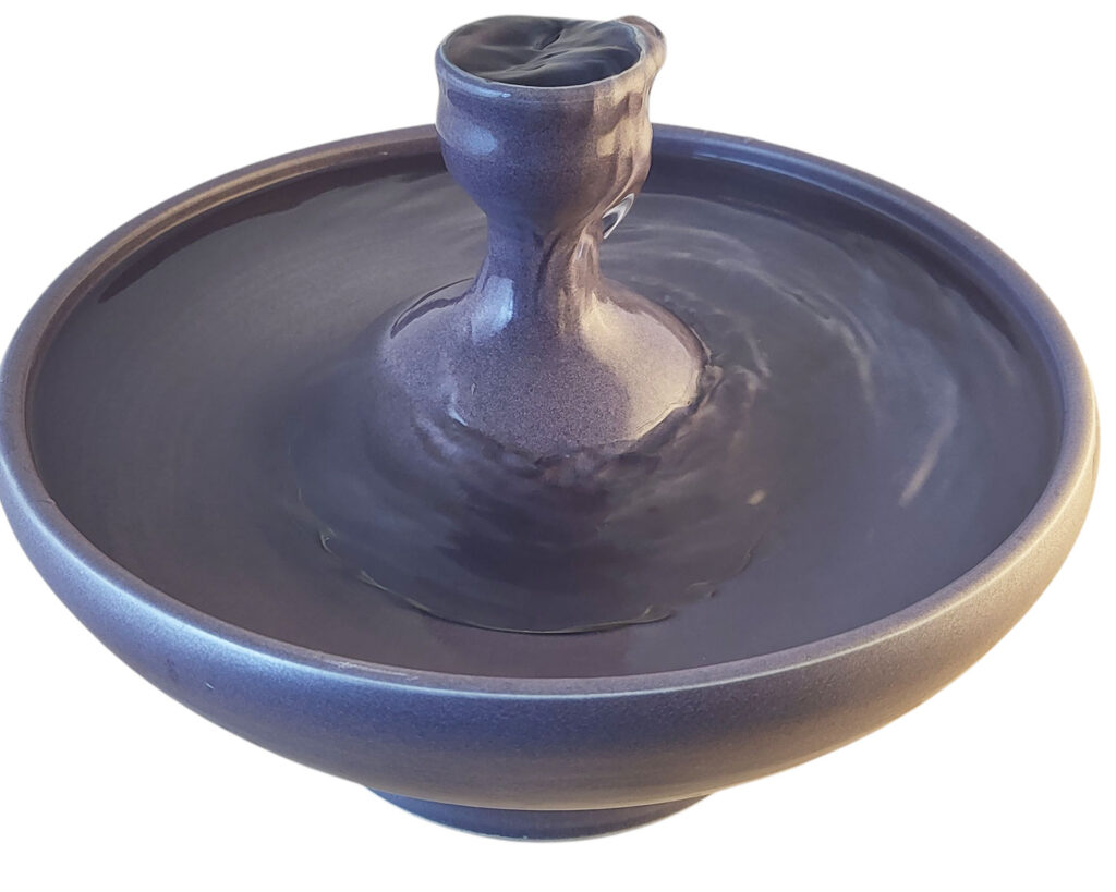 Aubergine Piazza Enhanced Style Ceramic Cat Fountain (10 Cup)