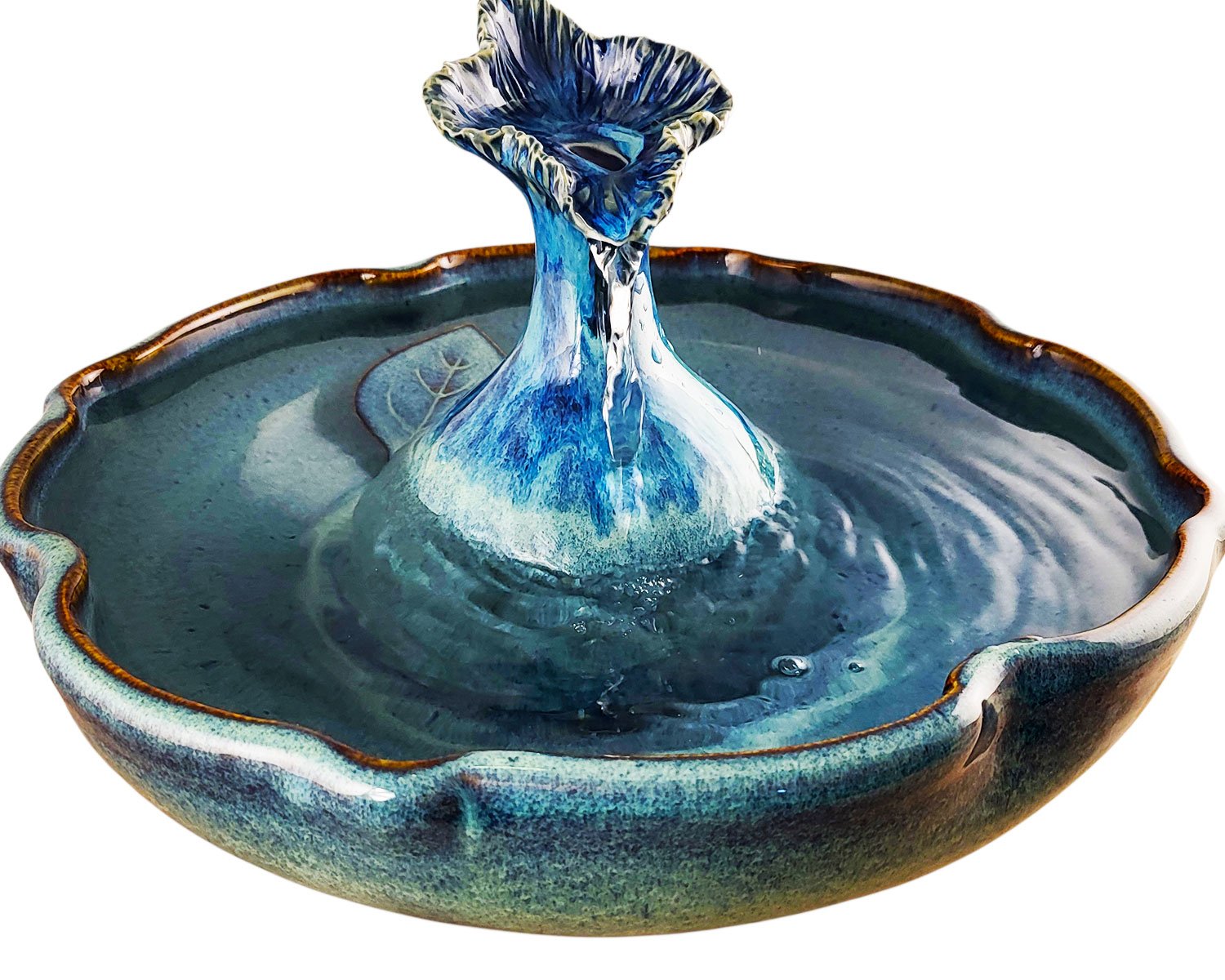 Blue Hibiscus Original Style Cat Drinking Fountain (11 Cup)