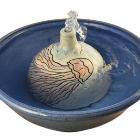 Handcrafted Cat Fountains Jellyfish Geyser Original Style Cat Water Fountain (9 Cup)