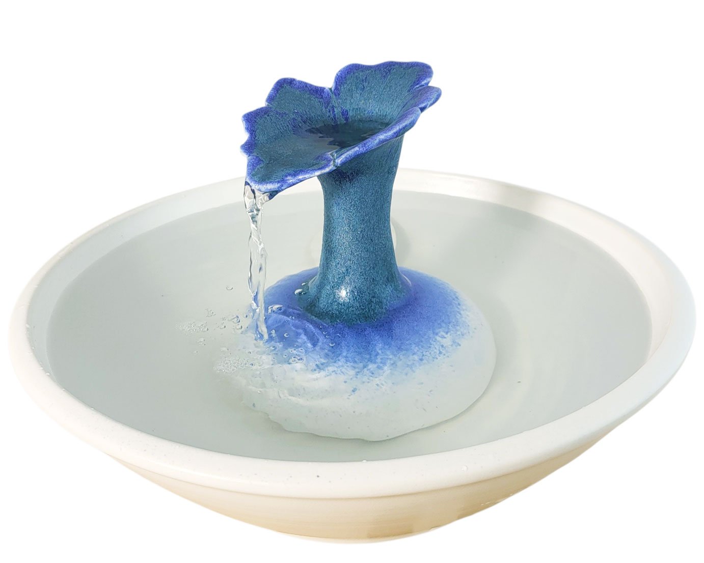 Blue Emerald Poppy Original Style Cat Drinking Fountain (11 Cup)