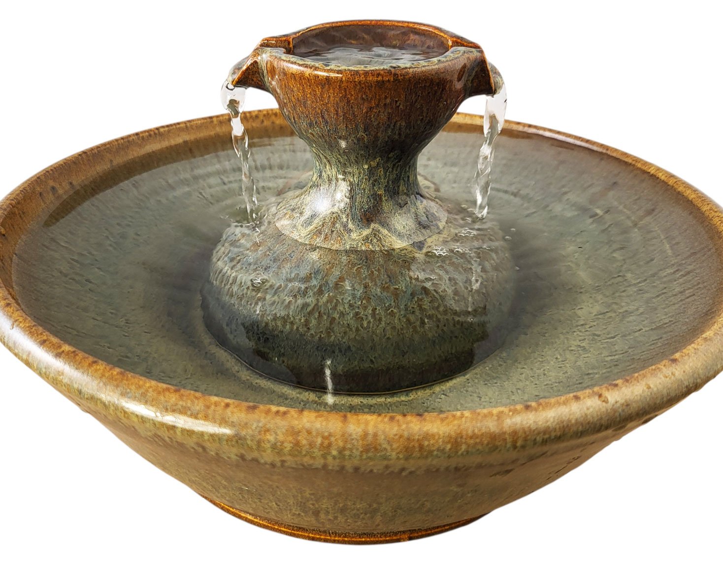 Antique Piazza  Original Style Ceramic Cat Water Fountain (9 Cup)