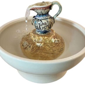 Egyptian Urn Enhanced Style Cat Drinking Fountain (10 Cup)