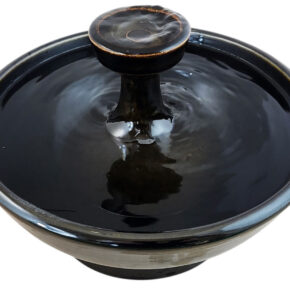 Ebony Piazza Enhanced Style Ceramic Cat Fountain (9 Cup)