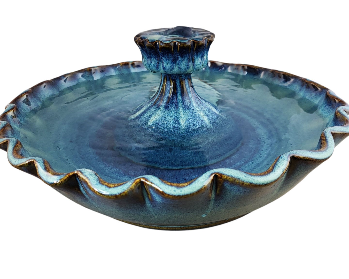 Scallop Piazza Original Style Ceramic Cat Fountain (12 cups)