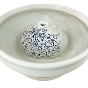Floral Scroll Original Style Cat Water Fountain (9 Cup)