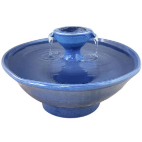 Lavender Blue Piazza  Enhanced Style Ceramic Cat Water Fountain (12 Cup)
