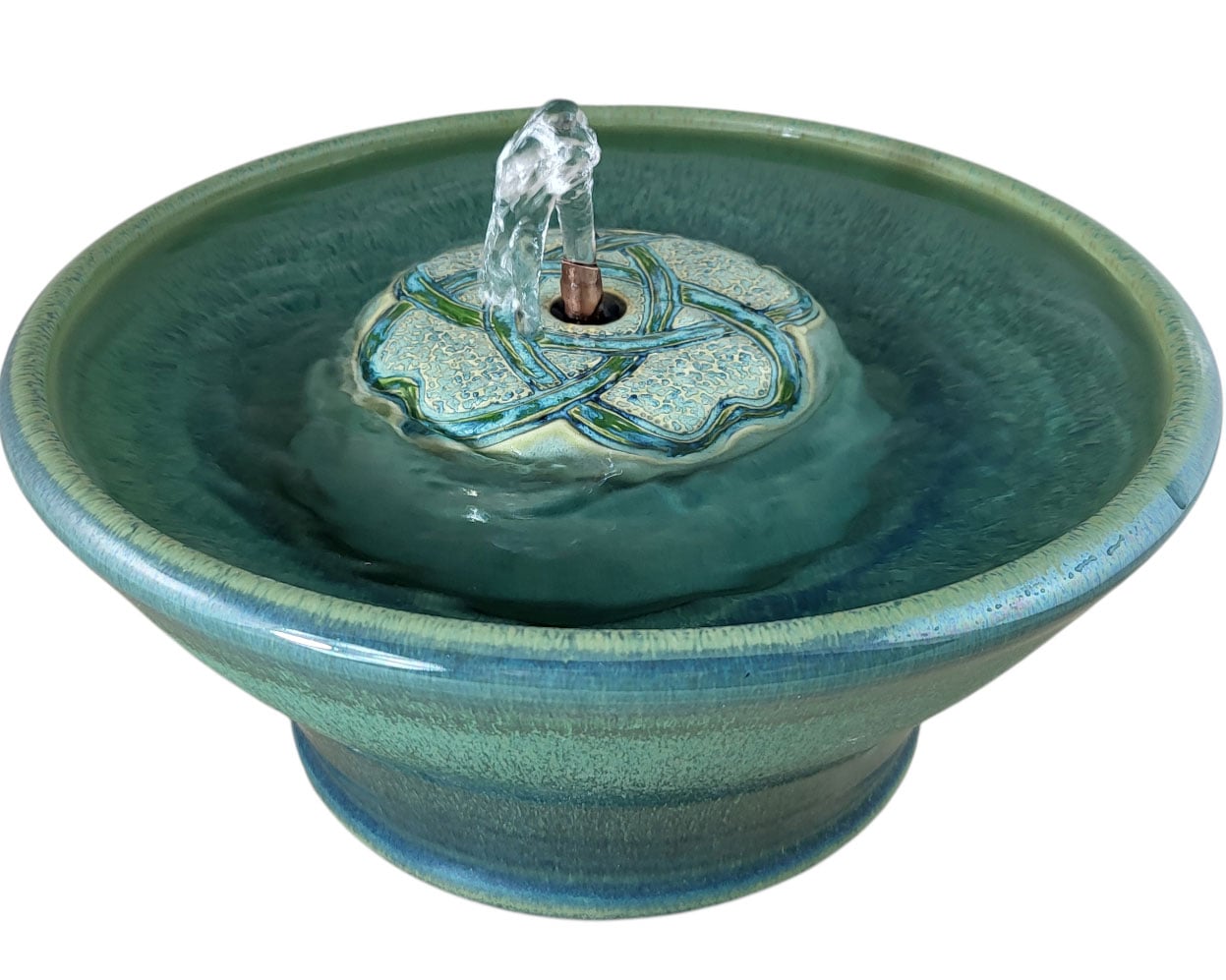Celtic Clover Enhanced Style  Cat Drinking Fountain (7 Cup)