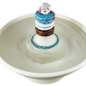 French Macarons Enhanced Style Cat Fountain  (13 Cup)