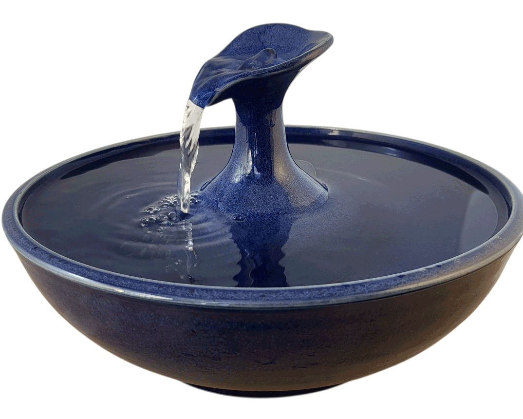 Blue Silk Original Style Cat Drinking Fountain (11 Cup)