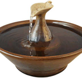 Antique Hunter Leaf Original Style Cat Drinking Fountain (9 Cup)