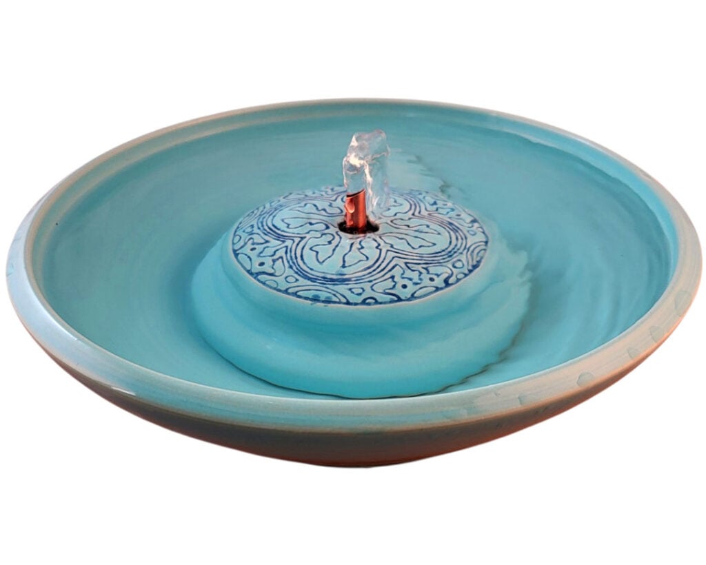 Mandala Original Style Ceramic Cat Drinking Fountain (8 Cup)