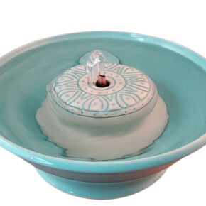 Cerulean Gothic Original Style Ceramic Cat Drinking Fountain (9 Cup)