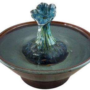 Fantasy Flower Enhanced Style Cat Drinking Fountain (10 Cup)