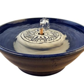 Mandala Original Style Ceramic Cat Drinking Fountain (9 Cup)