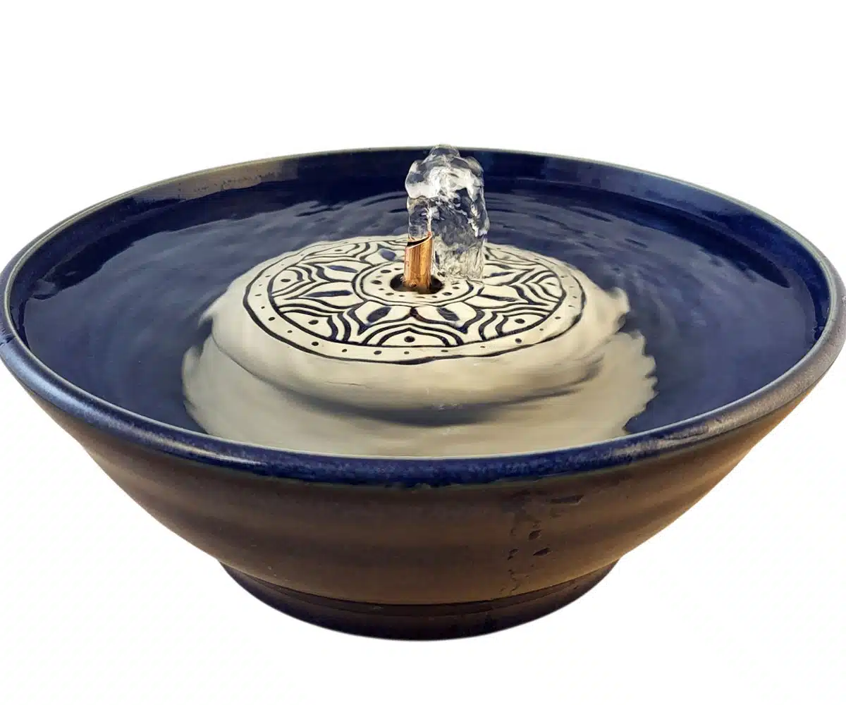 Mandala Original Style Ceramic Cat Drinking Fountain (9 Cup)