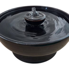 Ebony Piazza Enhanced Style Ceramic Cat Fountain (11 Cup)