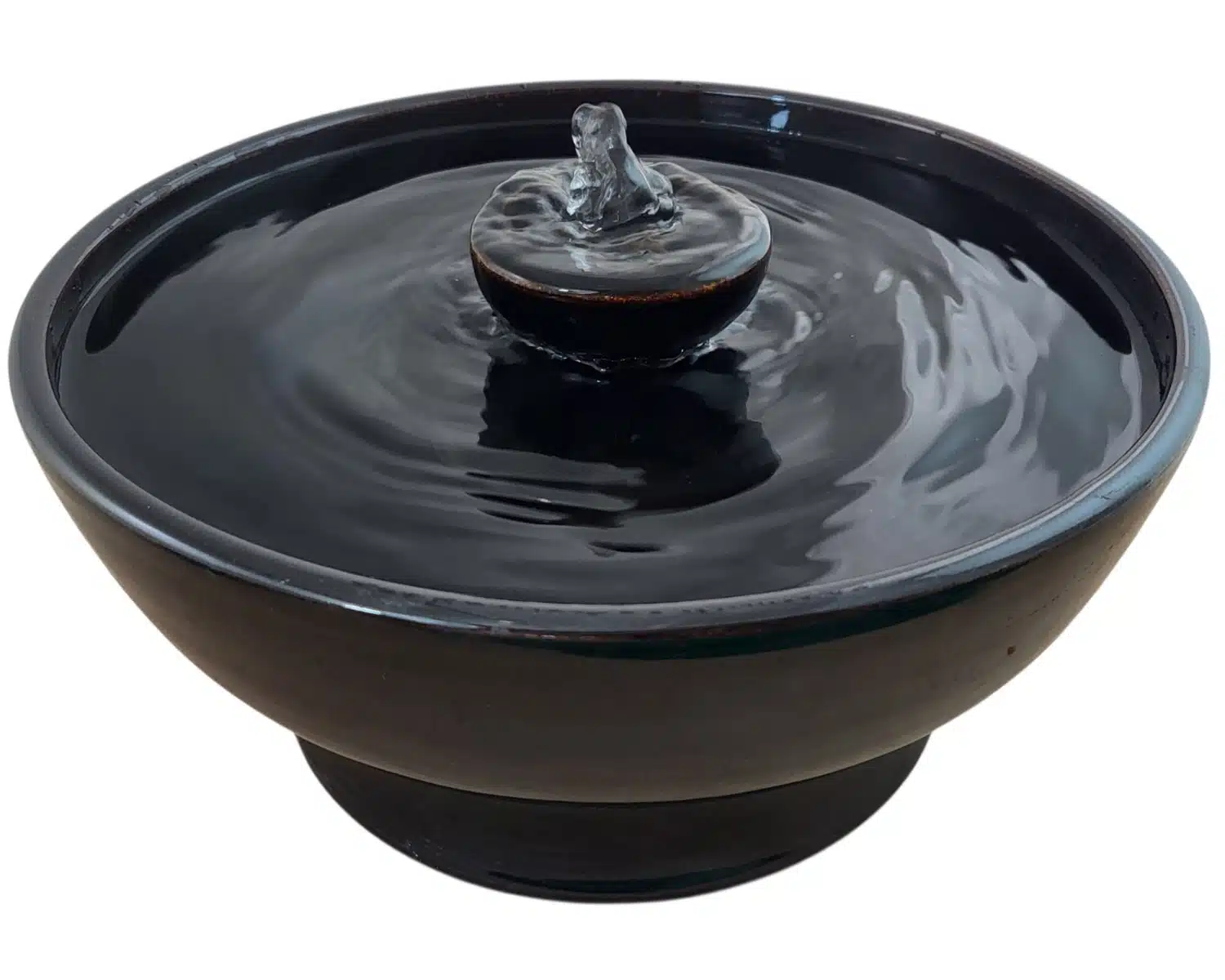 Ebony Piazza Enhanced Style Ceramic Cat Fountain (11 Cup)