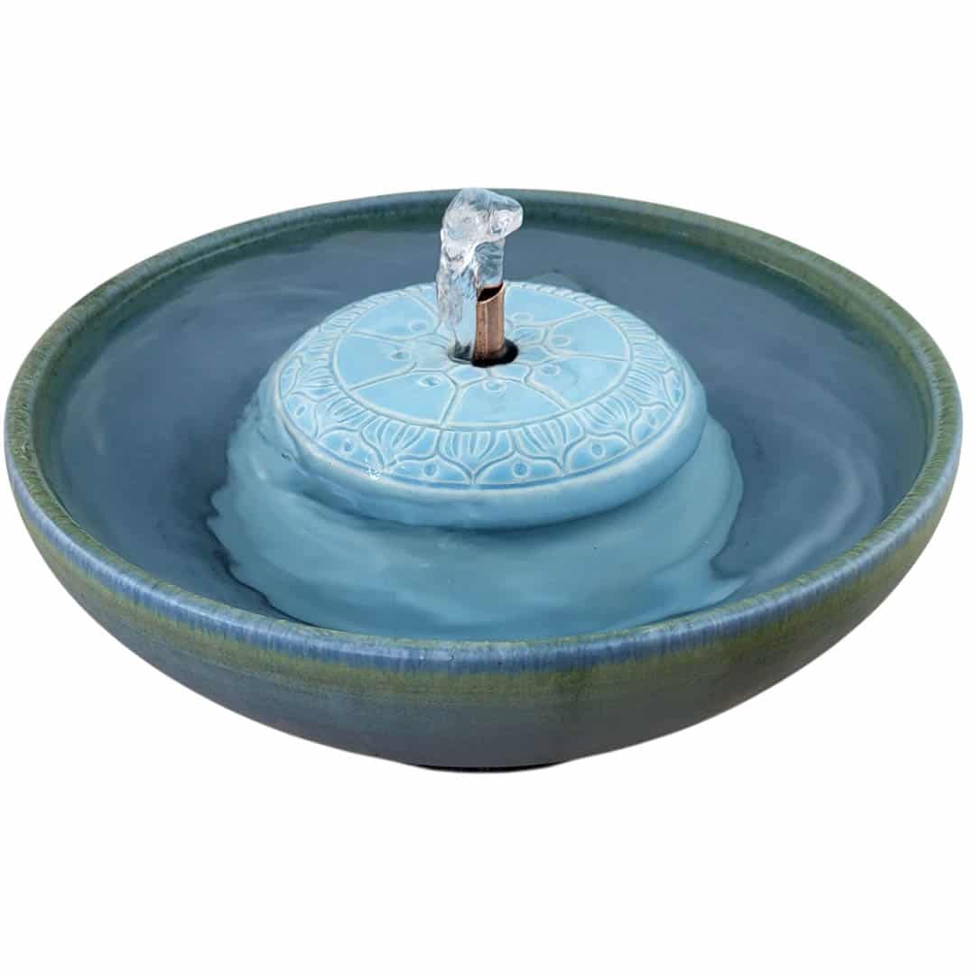Mandala II Original Style Ceramic Cat Drinking Fountain (9 Cup)