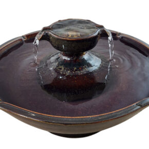 Mahogany Piazza Enhanced Style Ceramic Cat Water Fountain (11 Cup)
