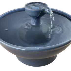 Single Pour Piazza  Enhanced Style Ceramic Cat Water Fountain (14 Cup)