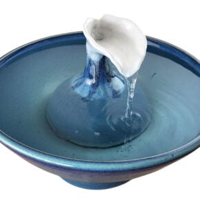 Calla Lily Enhanced Style Cat Drinking Fountain  (14 Cup)