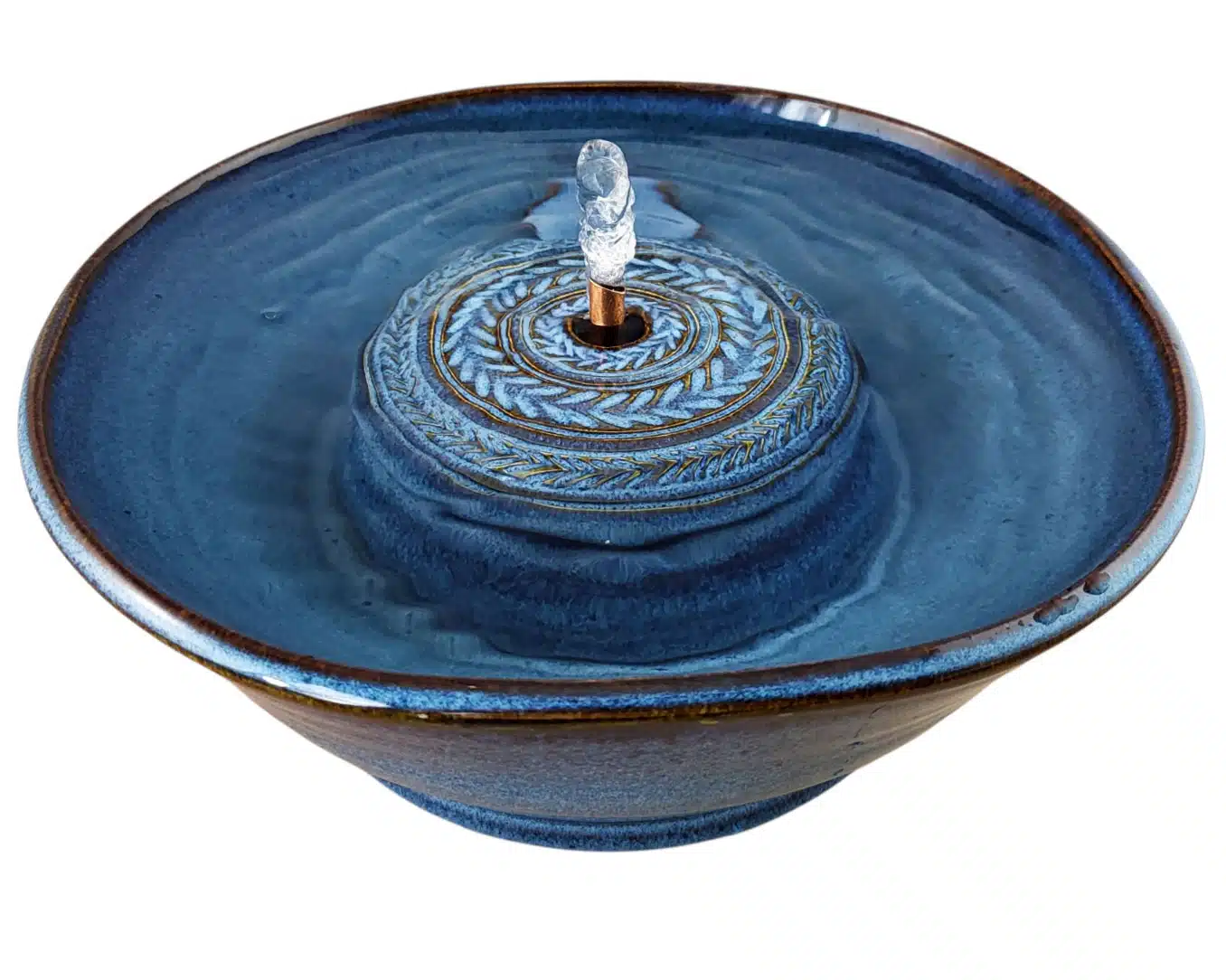 Blue Laurel Original Style Ceramic Cat Drinking Fountain (9 Cup)