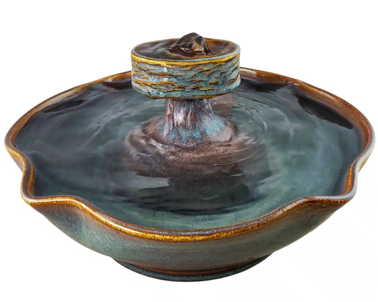 Ovoid Piazza Original Style Ceramic Cat Fountain (11 cups)