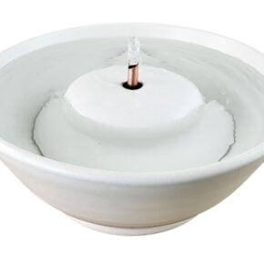 Cream Original Style Ceramic Cat Drinking Fountain (9 Cup)