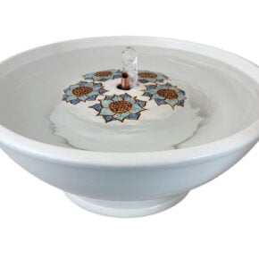 Shade Flower Enhanced Style  Cat Drinking Fountain (11 Cup)