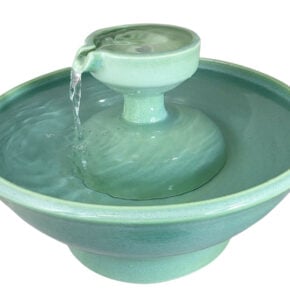 RESERVED for Anita Caribbean Piazza  Enhanced Style Ceramic Cat Water Fountain (14 Cup)