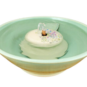 Handcrafted Cat Fountains Floral Original Style Cat Water Fountain (9 Cup)