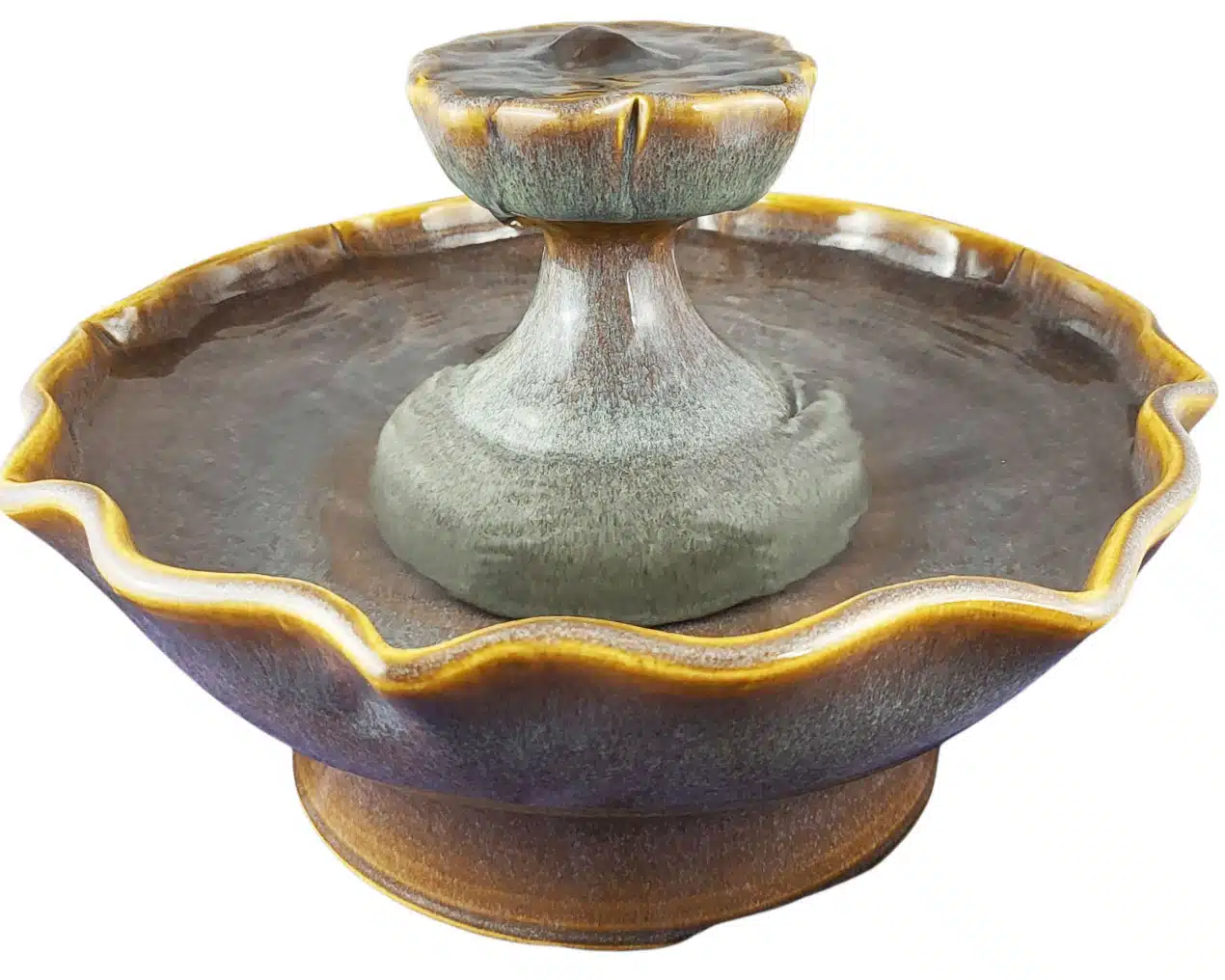 Piazza Arabesque Enhanced Style Ceramic Cat Fountain (11 Cup)