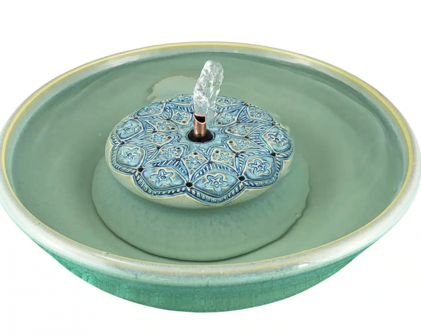 Blue Mandala Original Style Cat Drinking Fountain (9 Cup)