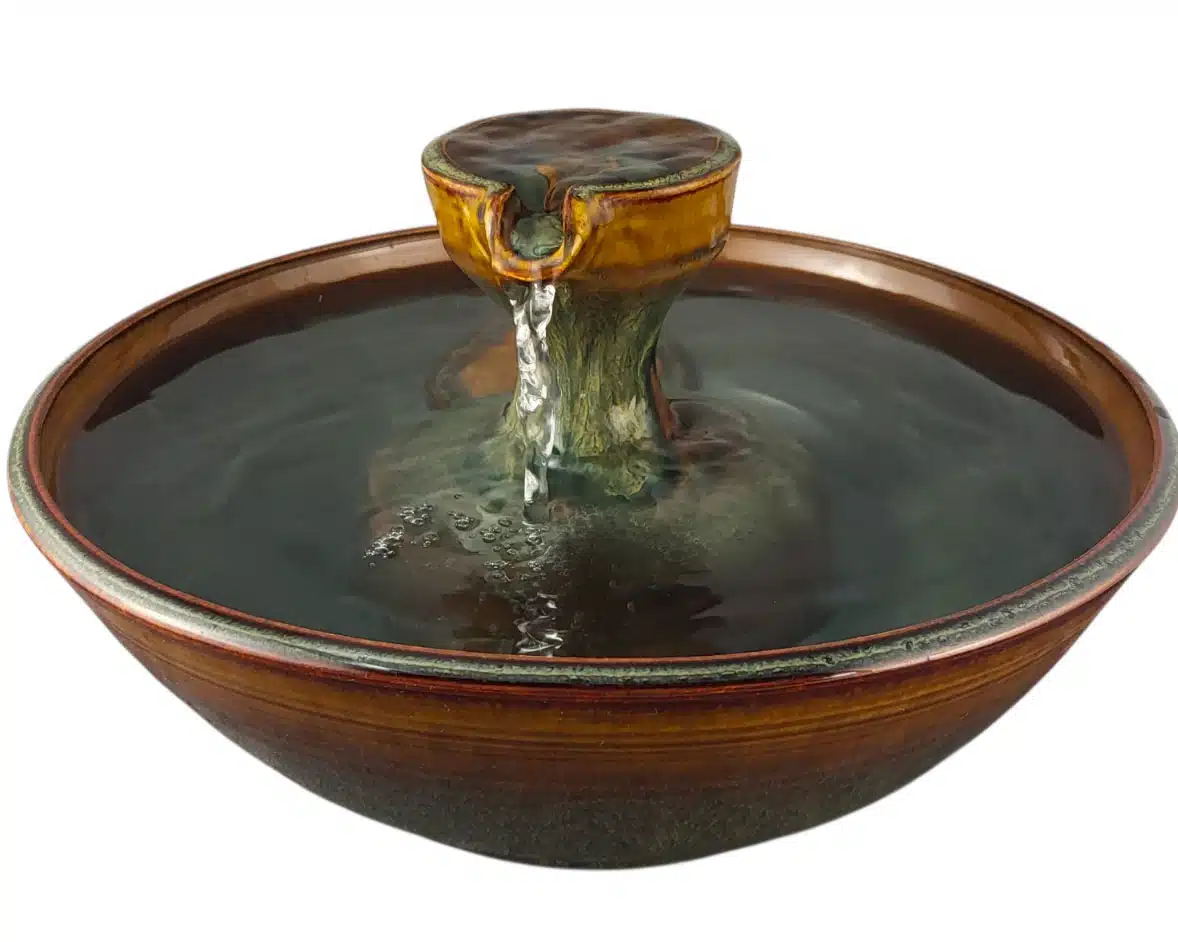 Mahogany Piazza  Original Style Ceramic Cat Water Fountain (10 Cup)