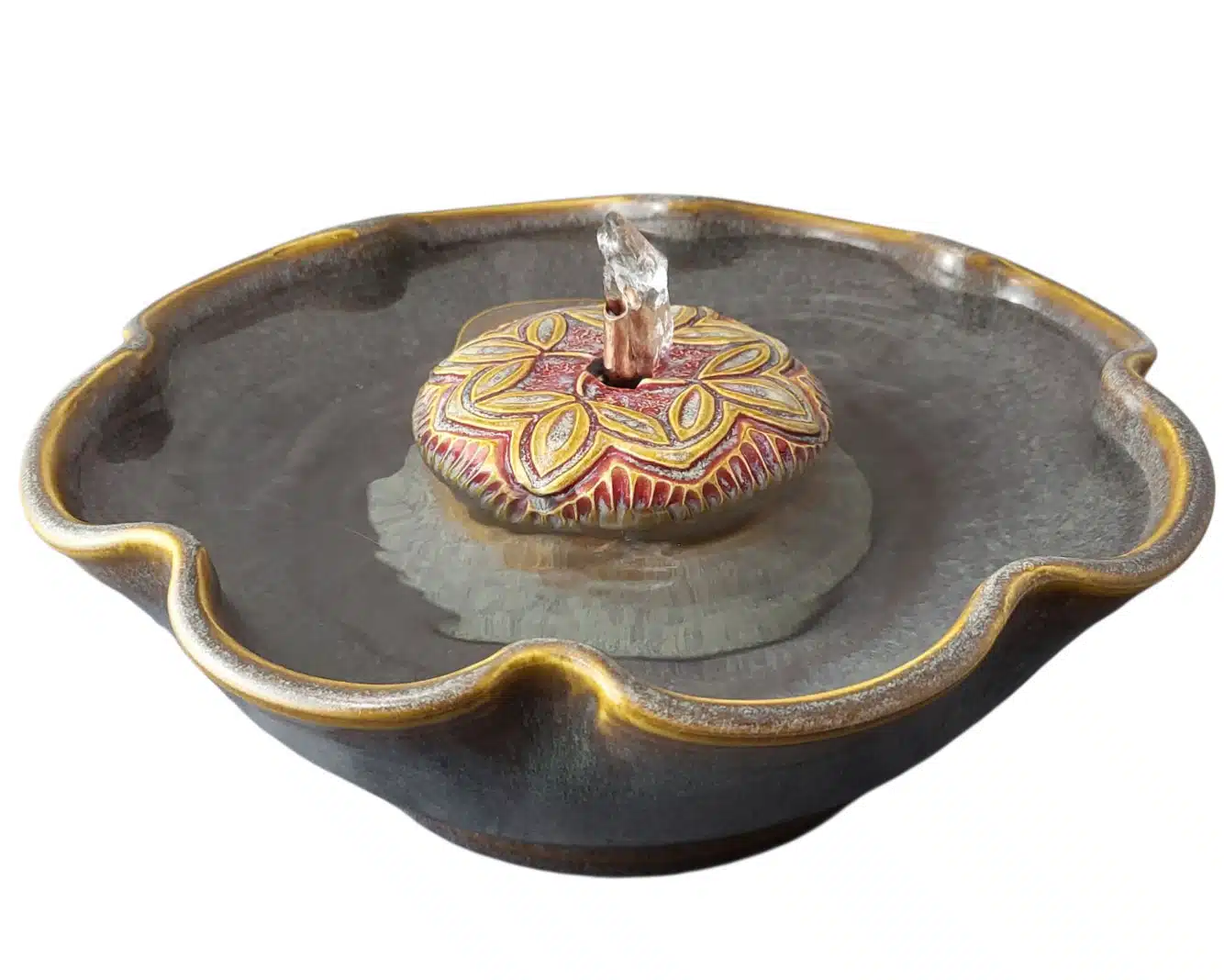 Fleur de Lis Original Style  Cat Water Fountain (10 Cup)