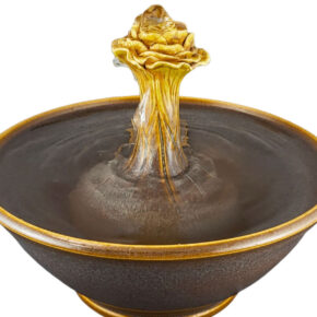 Yellow Rose Original Style Cat Drinking Fountain (9 Cup)