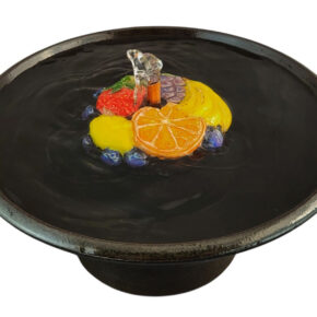 Fruit Medly Enhanced Style Ceramic Cat Fountain (8 Cup)