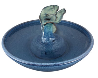 Waterlily Leaf Original Style Ceramic Cat Water Fountain (12 Cup)
