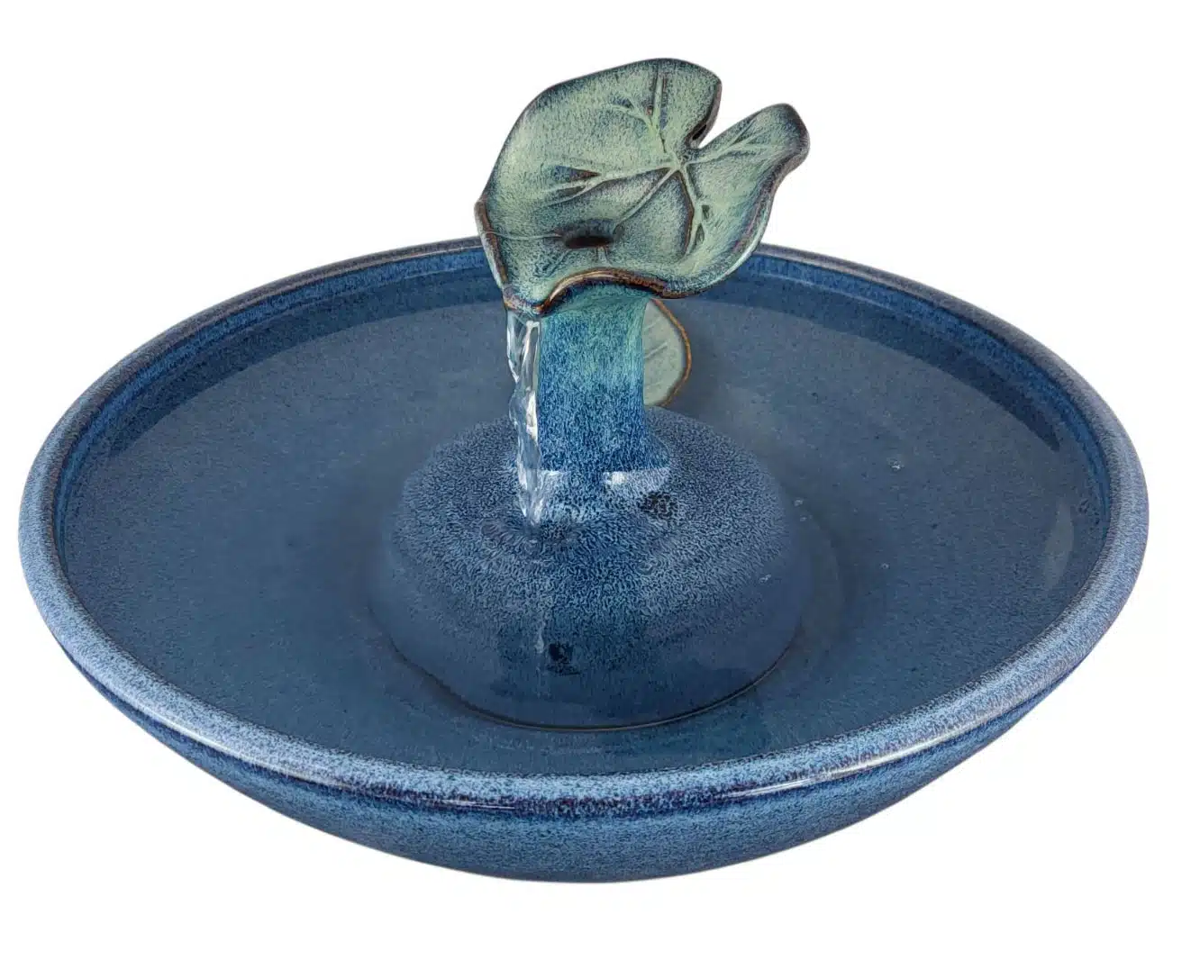 Waterlily Leaf Original Style Ceramic Cat Water Fountain (12 Cup)