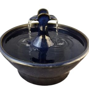 Two Spout Clover Enhanced Style Cat Drinking Fountain (10 cup)